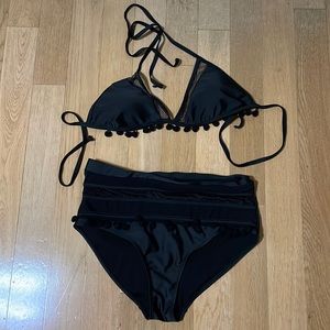 Amazon Pom Pom High Waisted Bikini
